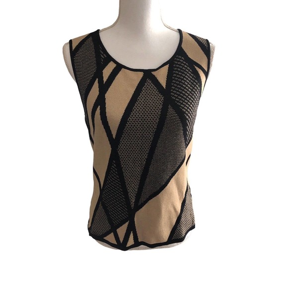 Jones New York Knit Zip Up Sweater Jacket and Sleeveless Tank Set 2 Piece Size S - Picture 3 of 16